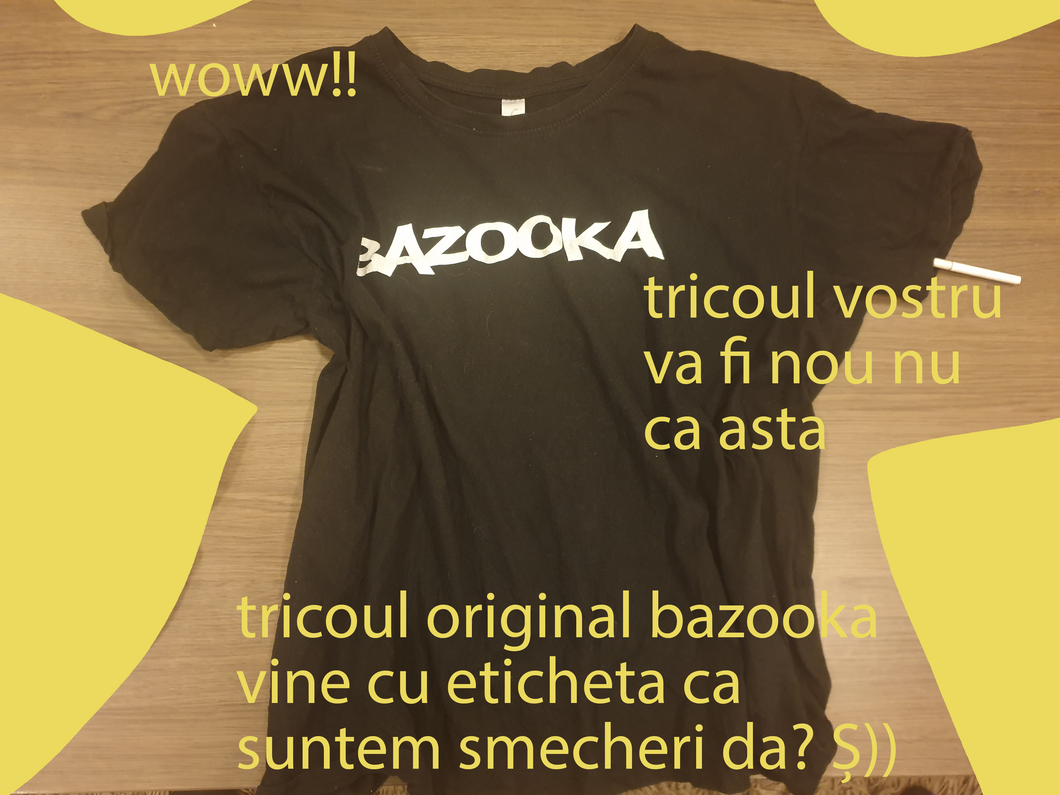 Tricou Negru BAZOOKA Clasic